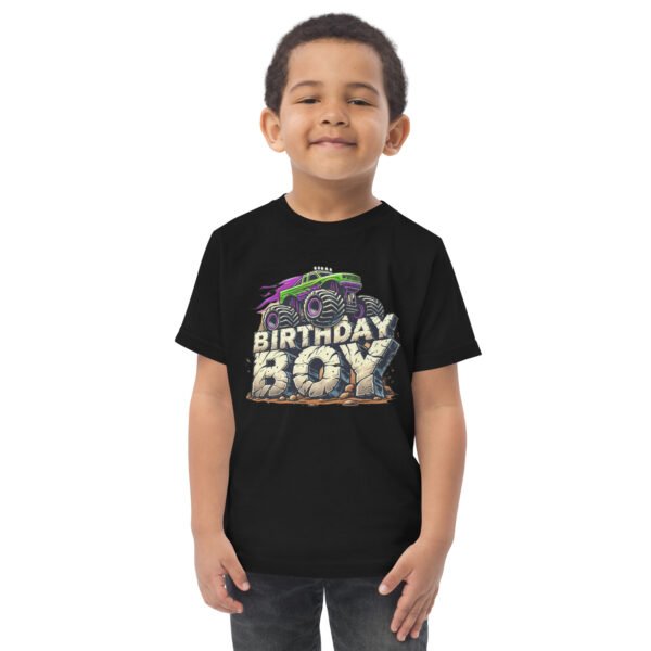 Toddler Monster Truck  Birthday Jersey Tee - Image 6