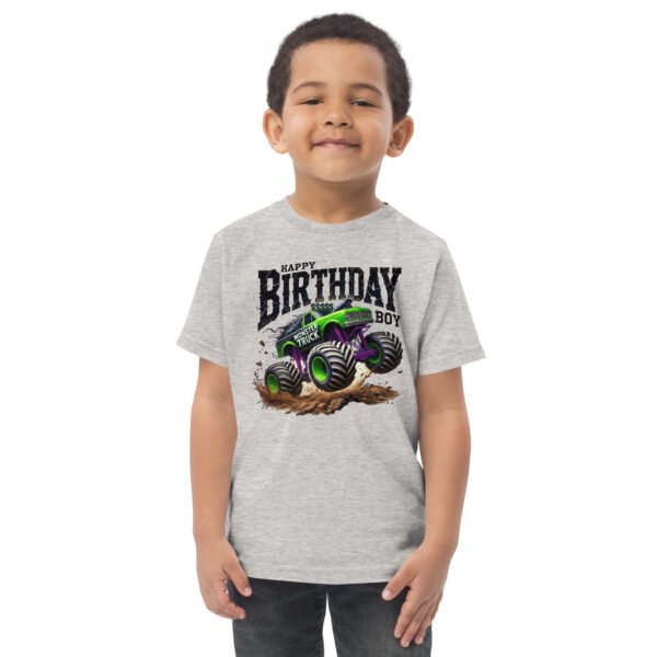 Toddler Monster Truck  Birthday Jersey Tee - Image 7