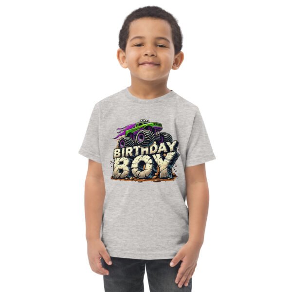Toddler Monster Truck  Birthday Jersey Tee - Image 9
