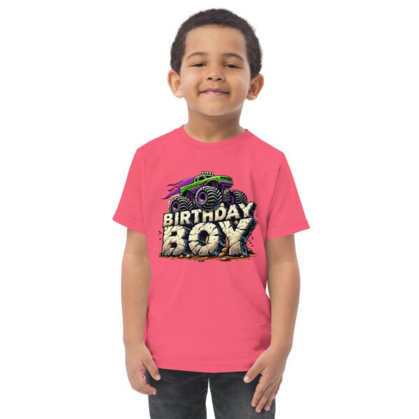 Toddler Monster Truck  Birthday Jersey Tee - Image 8