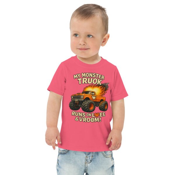 Toddler Monster Truck Jersey Tee - Image 3