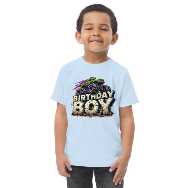 Toddler Monster Truck  Birthday Jersey Tee