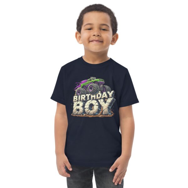Toddler Monster Truck  Birthday Jersey Tee - Image 7