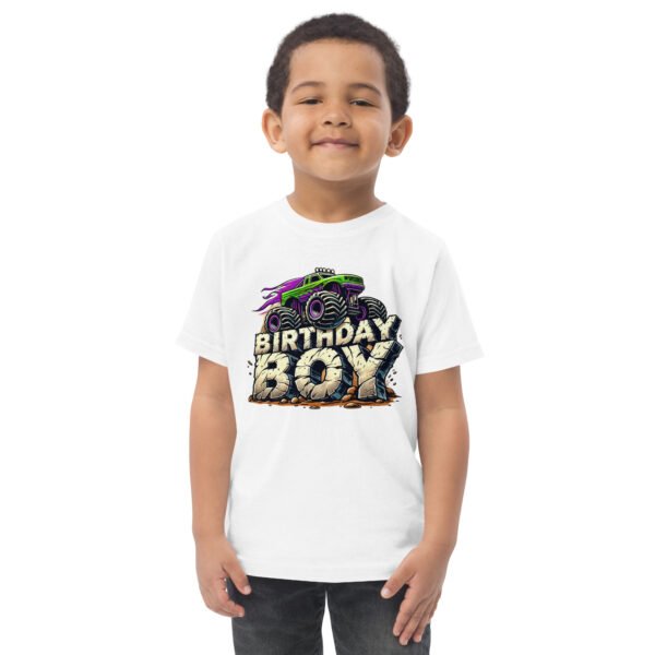 Toddler Monster Truck  Birthday Jersey Tee - Image 10
