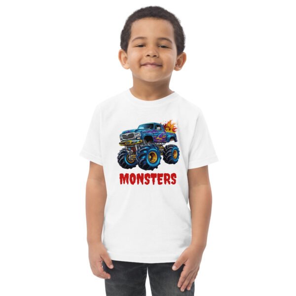 Toddler Monster Truck Jersey Tee - Image 5