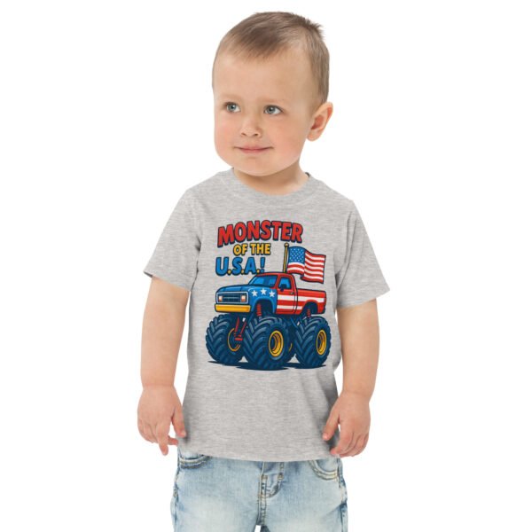 Toddler Monster Truck Jersey Tee - Image 3