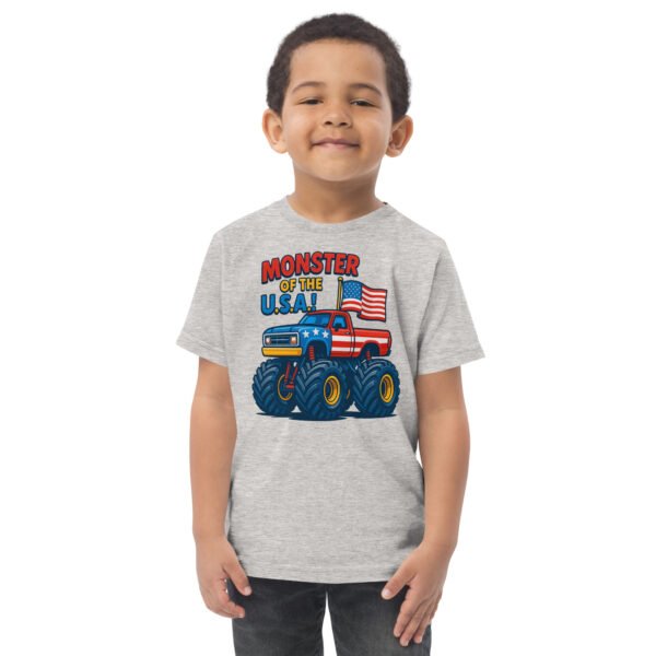 Toddler Monster Truck Jersey Tee - Image 6
