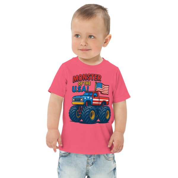 Toddler Monster Truck Jersey Tee - Image 2