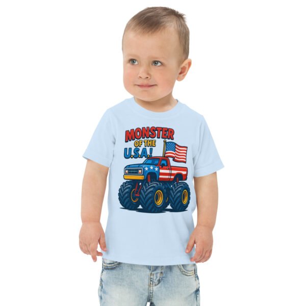 Toddler Monster Truck Jersey Tee - Image 4