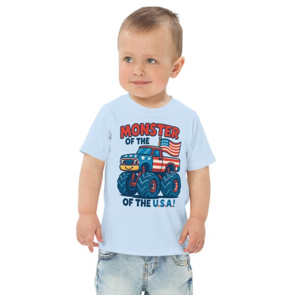 Toddler Monster Truck Jersey Tee - Image 4