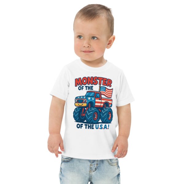 Toddler Monster Truck Jersey Tee - Image 5