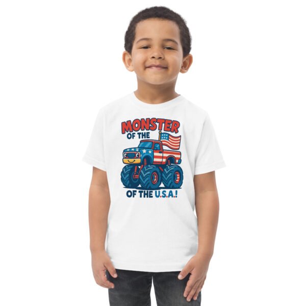 Toddler Monster Truck Jersey Tee - Image 8